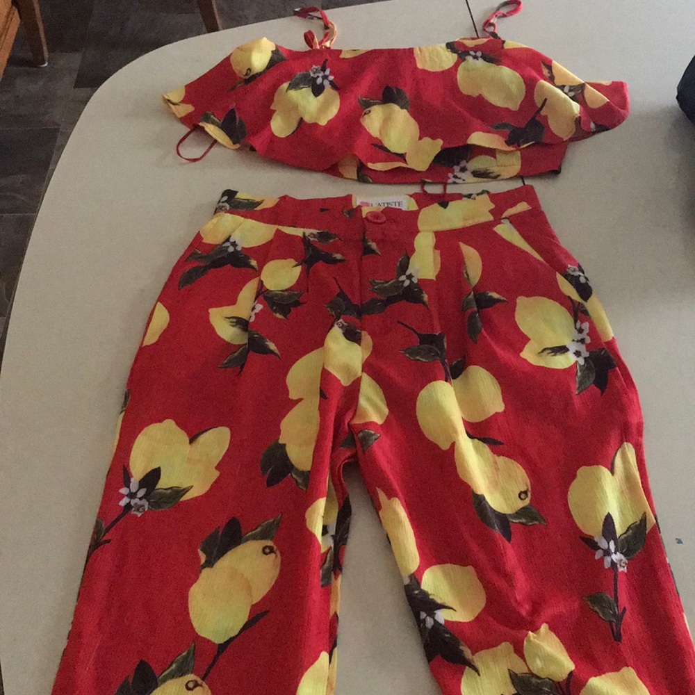 2 piece lemon outfit